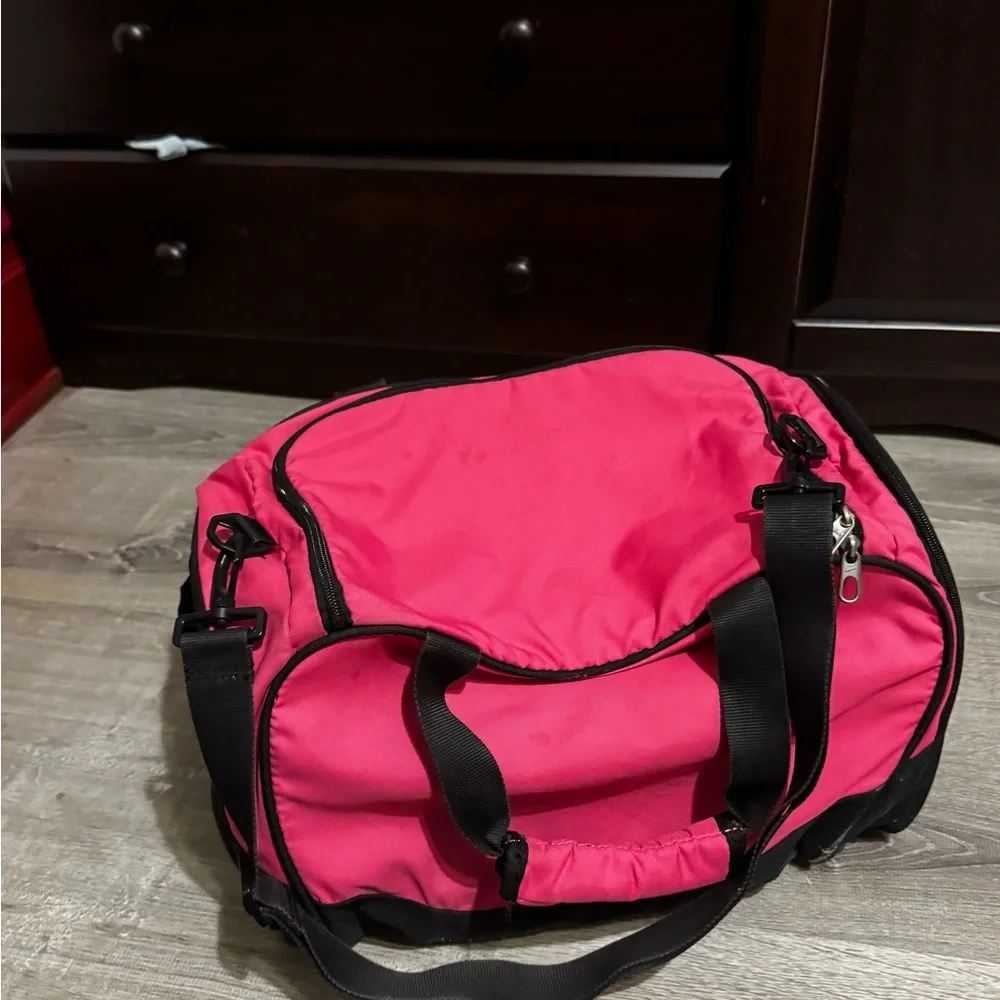 Nike Hot Pink and Black Sport Duffel